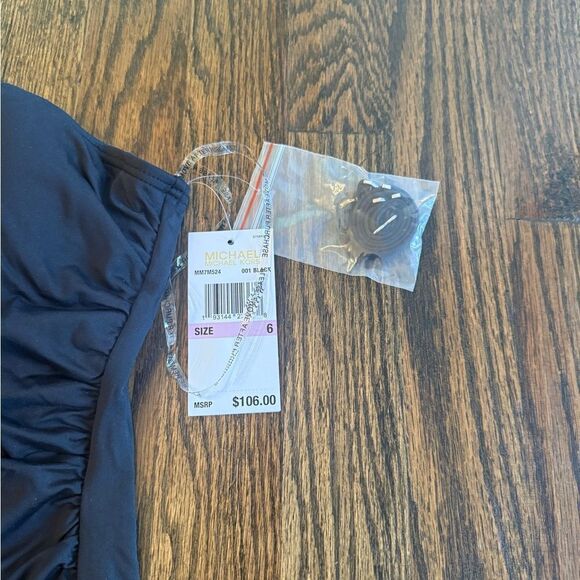 NWT MICHAEL Michael Kors
Embellished One-Shoulder Underwire One-Piece Swimsuit - Picture 8 of 8